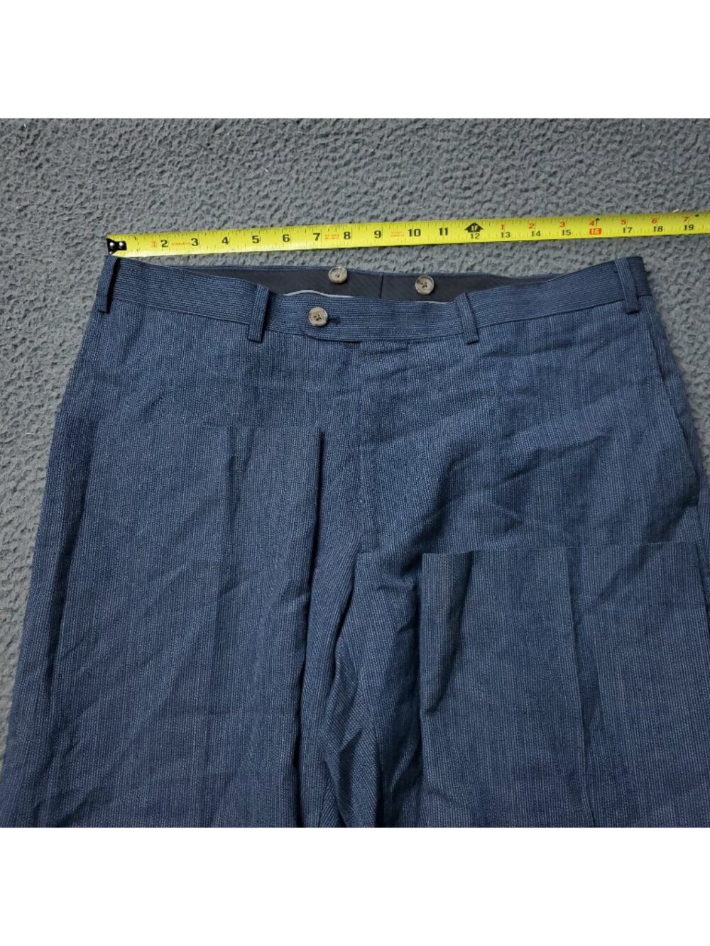 INDOCHINO Dress Pants Mens 34 x30 Blue Flat Front Adult Trousers Slacks